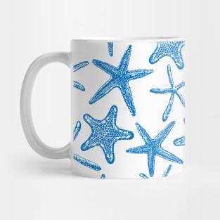 Sea stars in blue Mug